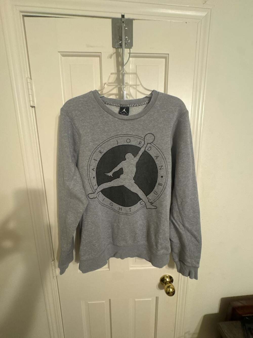 Jordan Air Jordan Flight Club Gray Crewneck Sweatshirt